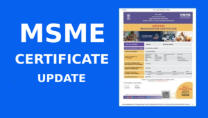 MSME Certificate Update online